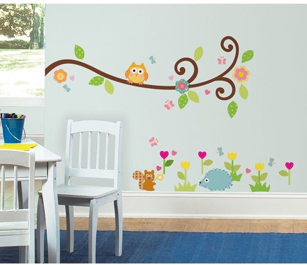 Scroll Tree Branch Wall Decals