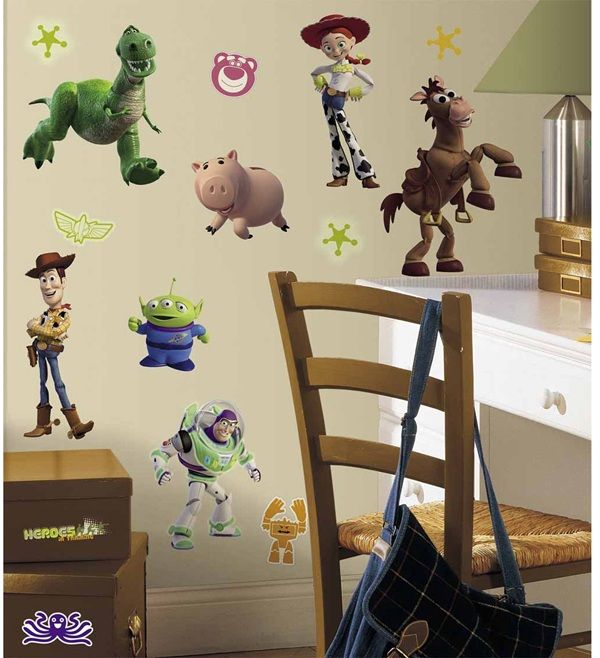 Toy Story 3 Glow In The Dark Wall Decals