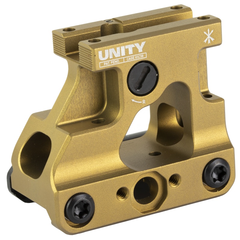 Unity Tactical, Fast Micro, Red Dot Mount, 2.26" Optical Height, Compatible With Mro/Mro-Hd Footprint, Anodized Finish, Flat Dark Earth