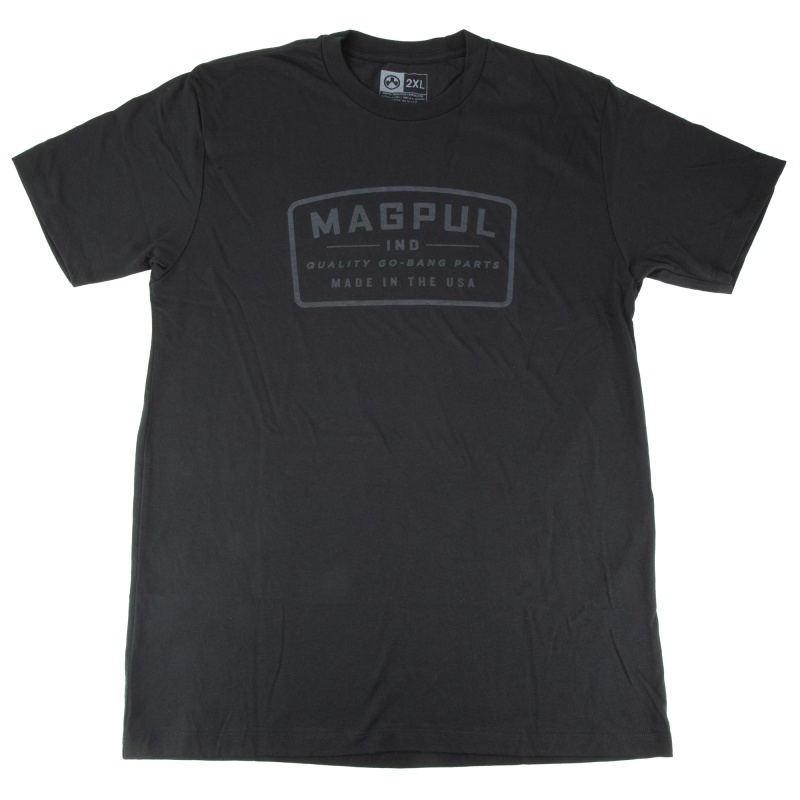 Magpul Industries, Go Bang Parts Patch, T-Shirt, 2X Large, Cotton Polyester Blend, Black