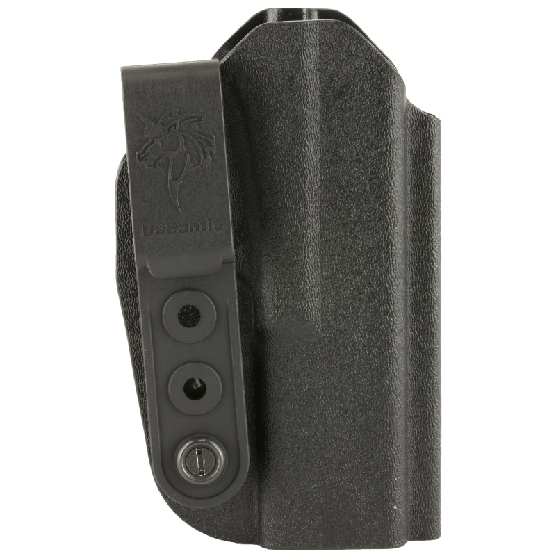 Desantis Gunhide, Slim-Tuk Inside The Pants Holster, Fits Glock 17/19/19/22/23, Ambidextrous, Black Kydex