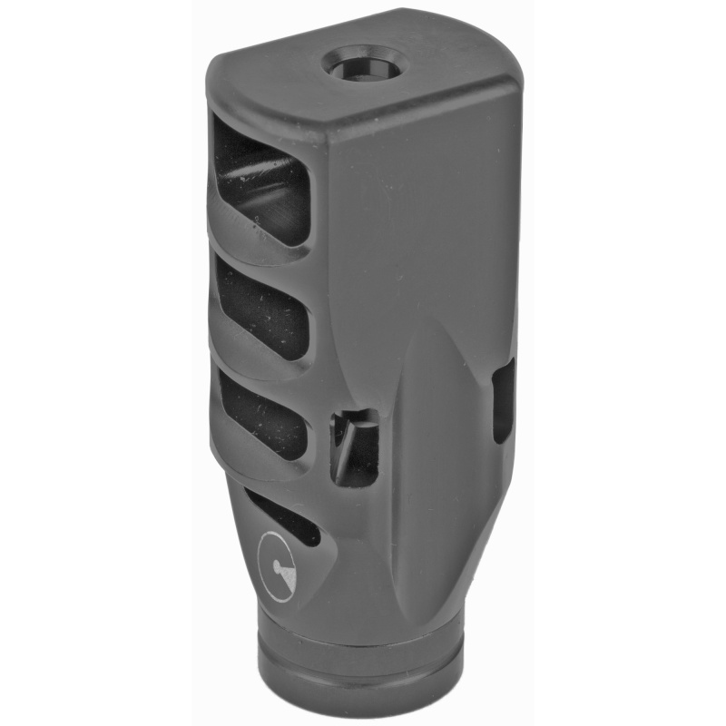 Ultradyne Usa, Pegasus Compensator Muzzle Brake With Timing Nut, Ar, 223 Remington/5.56 Nato, 1/2X28 Thread, 1.25" Outside Diameter, 416 Ss, Black Nitride Finish