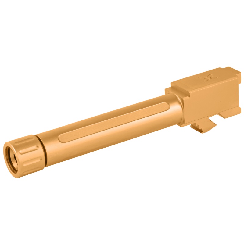 True Precision 9mm Gold Titanium Nitride Threaded Barrel for Glock 19