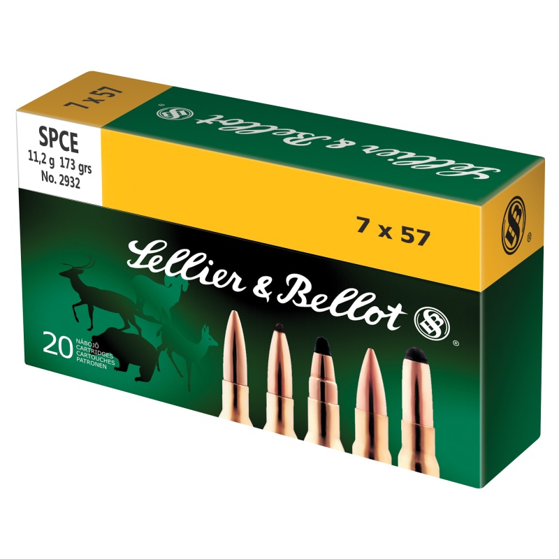 Sellier & Bellot 7X57 173 Grain Soft Point Cut-Through Edge