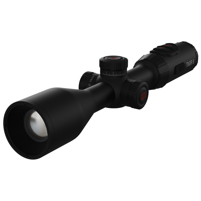 Atn Corp, Thor 6 Elite, Thermal Rifle Scope, 3.5-28X Magnification, 35Mm Objective, 30Mm Main Tube, Multiple Reticles, Black, Includes Carry Case And Charging Cable
