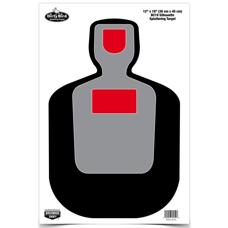 Birchwood Casey, Dirty Bird Target, Bc-19 Silhouette, 12X18, 8 Targets