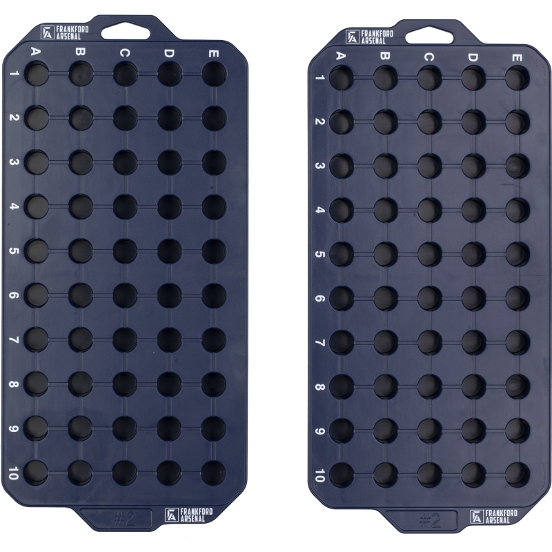 Frankford Arsenal, Perfect Fit Tray, Style 2, Reloading Tray, Fits 223 Remington/5.56 Nato/300 Blackout, Blue, 2 Trays Are Included