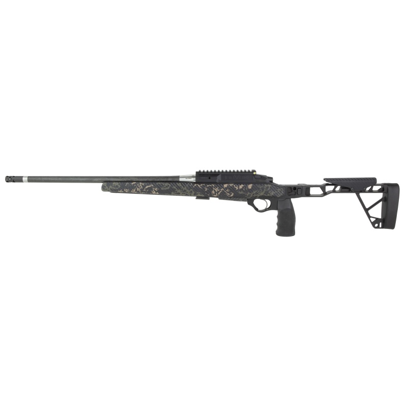Seekins Precision, Element Hunter, Bolt Action Rifle, 308 Winchester, 20" Carbon Fiber Barrel, 1:11.5 Twist, Threaded 5/8X24 With Hunter Muzzle Brake, Anodized Finish, Black, Seekins Precision Havak Hunter Chassis, Woodland Shadow, Triggertech Trigger, 1 Magazines, 3 Rounds
