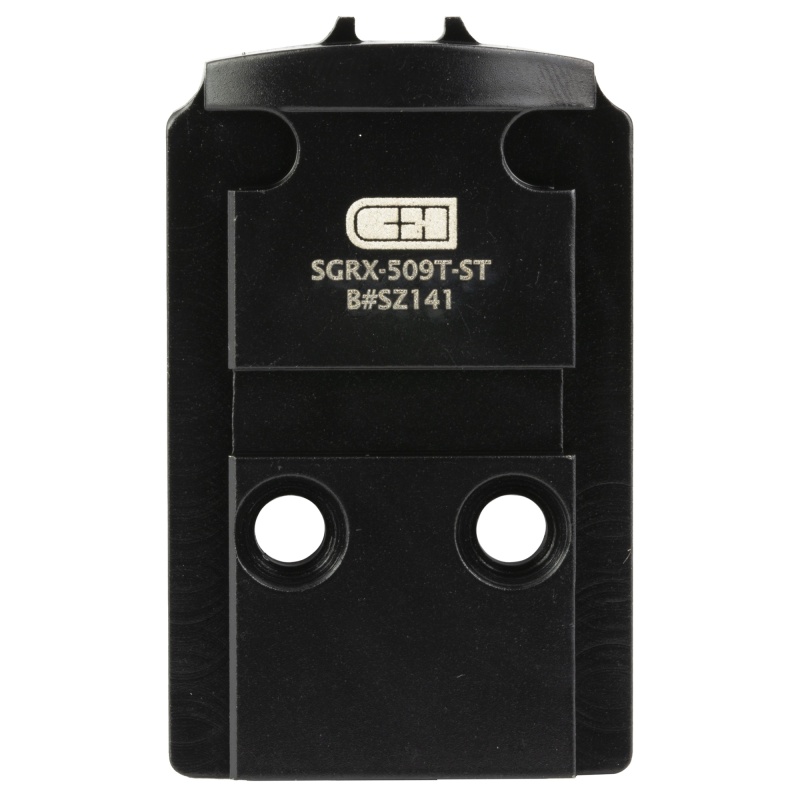 C&H Precision, V4, Optic Mounting Plate, For Sig P320 Rx/Pro Series/Axg To Holosun 509T, Matte Finish, Black, Includes Mounting Hardware