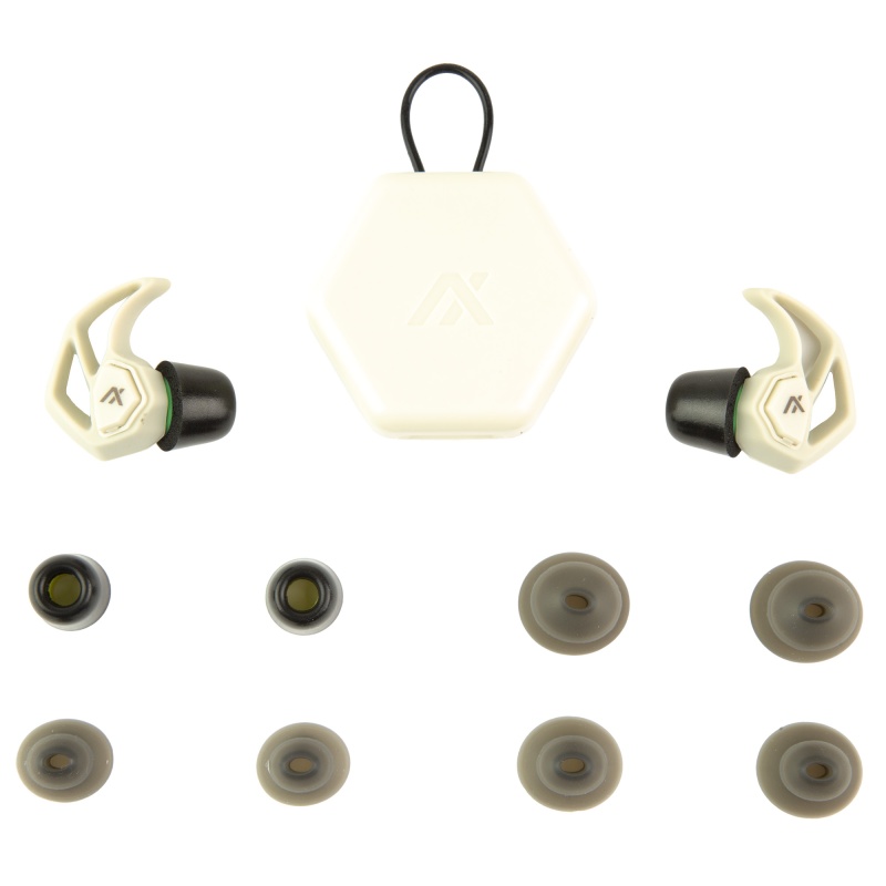 Axil, X30i, Earplugs, Bone White, Includes (3) Silicon Tips, (2) Foam Tips And Pocket Carry Case
