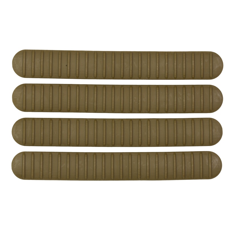 B5 Systems, Rail Covers, 4 Pack, Fits M-Lok Rails, Matte, Coyote Brown