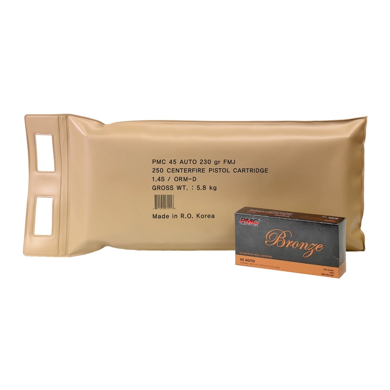 Pmc Ammunition, Bronze, 45Acp, 230 Grain, Full Metal Jacket, 250 Round Bulk Pack