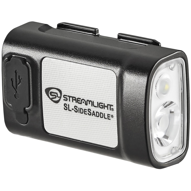 Streamlight, Sl- Sidesaddle Usb, Rechargeable Hat/Helmet Light, 400 Lumens, 4,250 Candela, Black, Includes Hard Hat Mount Kit And Usb-C Charging Cable