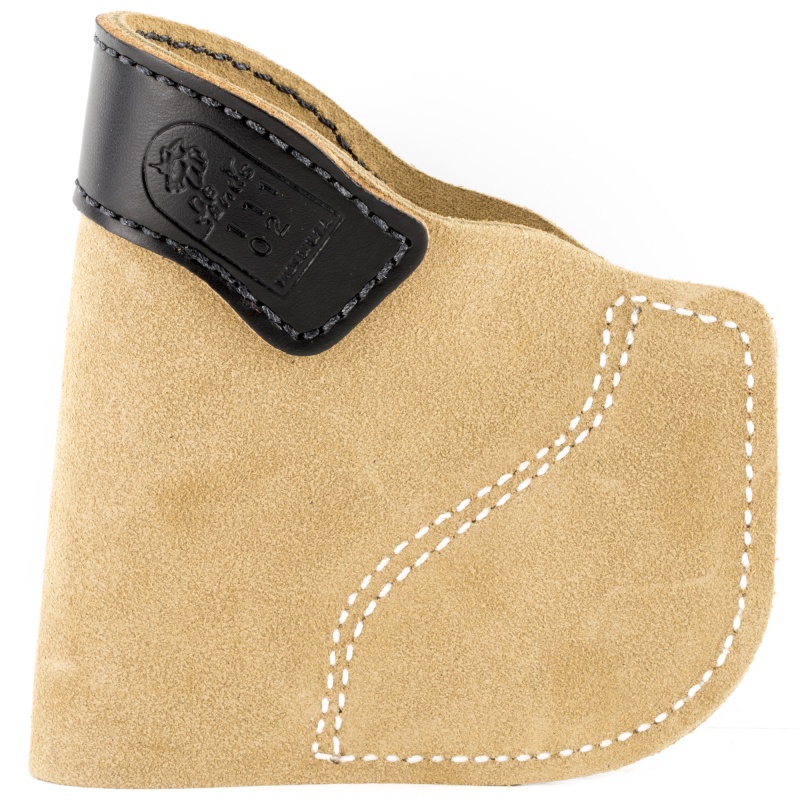Desantis Gunhide, Pocket-Tuk Pocket Holster, Fits J-Frame 2.25", Bodyguard .38, Ruger Lcr, Right Hand, Tan Leather
