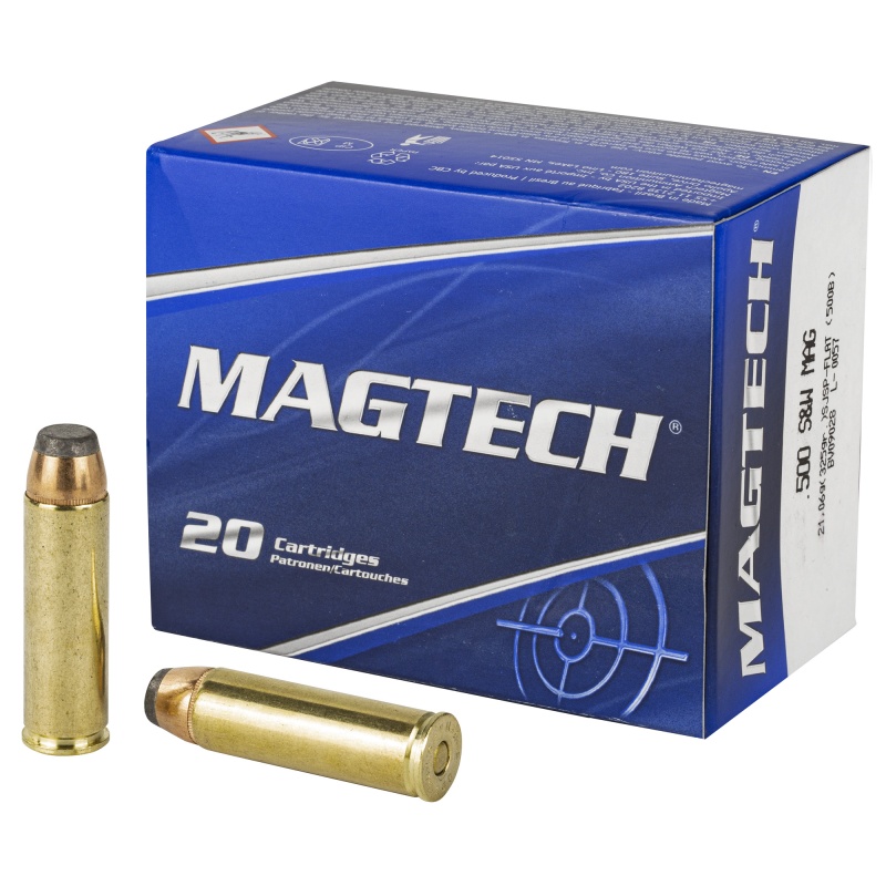 Magtech, Sport Shooting, 500 S&W, 325 Grain, Semi Jacketed Soft Point, 20 Round Box