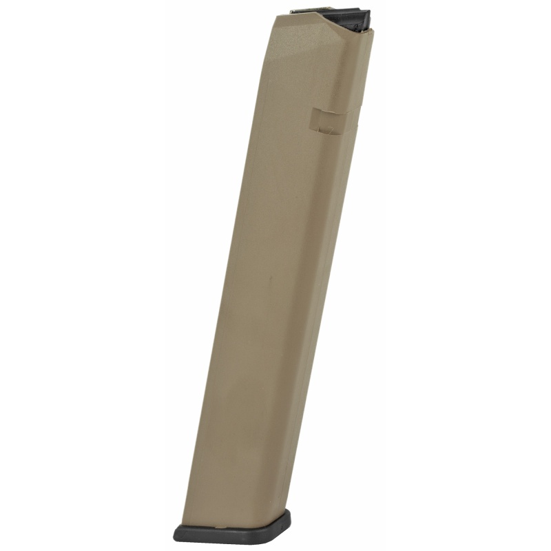 Promag, Magazine, 9Mm, 32 Rounds, Fits Glock 17/19/26, Polymer, Flat Dark Earth