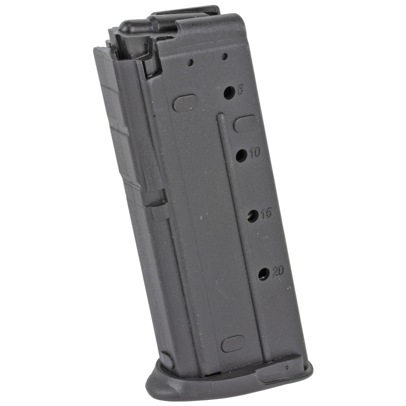 Fn America, Magazine, 5.7X28mm, 20 Rounds, Fits Fiveseven, Polymer, Black