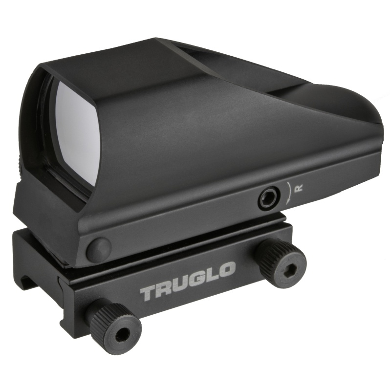 Truglo, Tru-Brite Dual Color Single Reticle, Red/Green Dot, 1X, Black, 5 Moa, Anti-Reflection Coating On Target Side, Parallax Free From 30 Yards, Cr2032 Battery Included