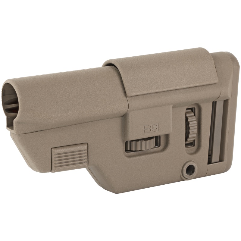 B5 Systems, Collapsible Precision Stock, Flat Dark Earth, Short Length Cheek Riser