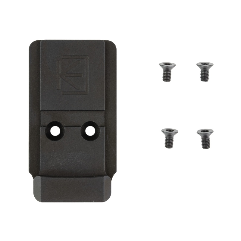 Calculated Kinetics, Dogtag Optic Plate, Mount, Holosun 509T Footprint, Fits Glock Mos, Anodized Finish, Black