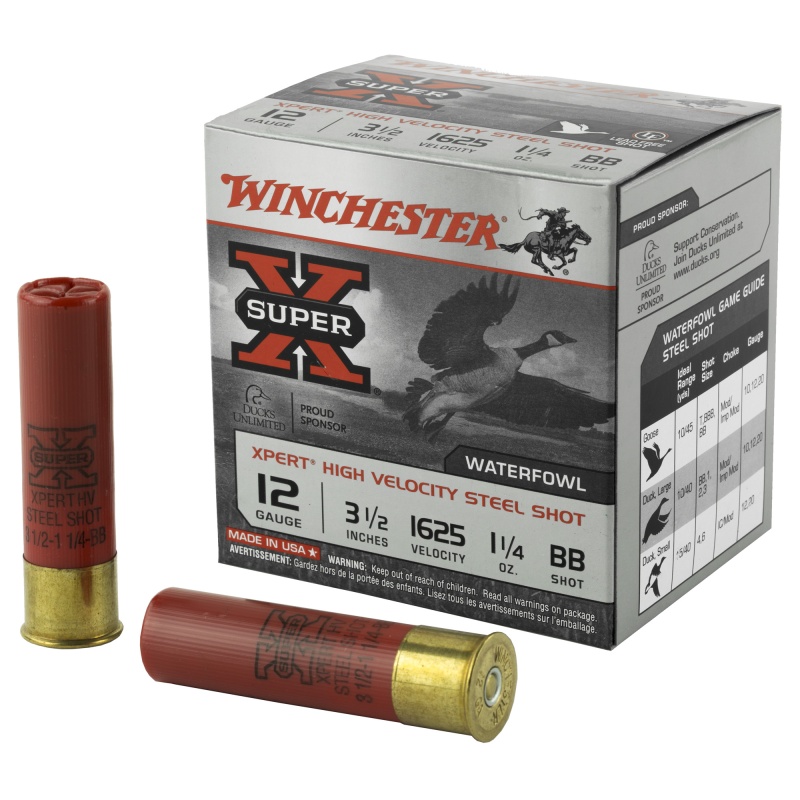 Winchester Ammunition, Xpert Hi-Velocity, Steel, 12 Gauge, 3.5