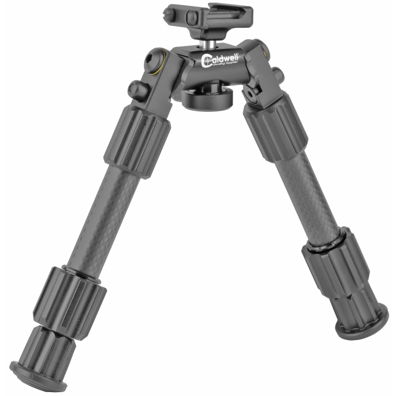 Caldwell Accumax Picatinny Rail Carbon Fiber Bipod, 6"-9", Black