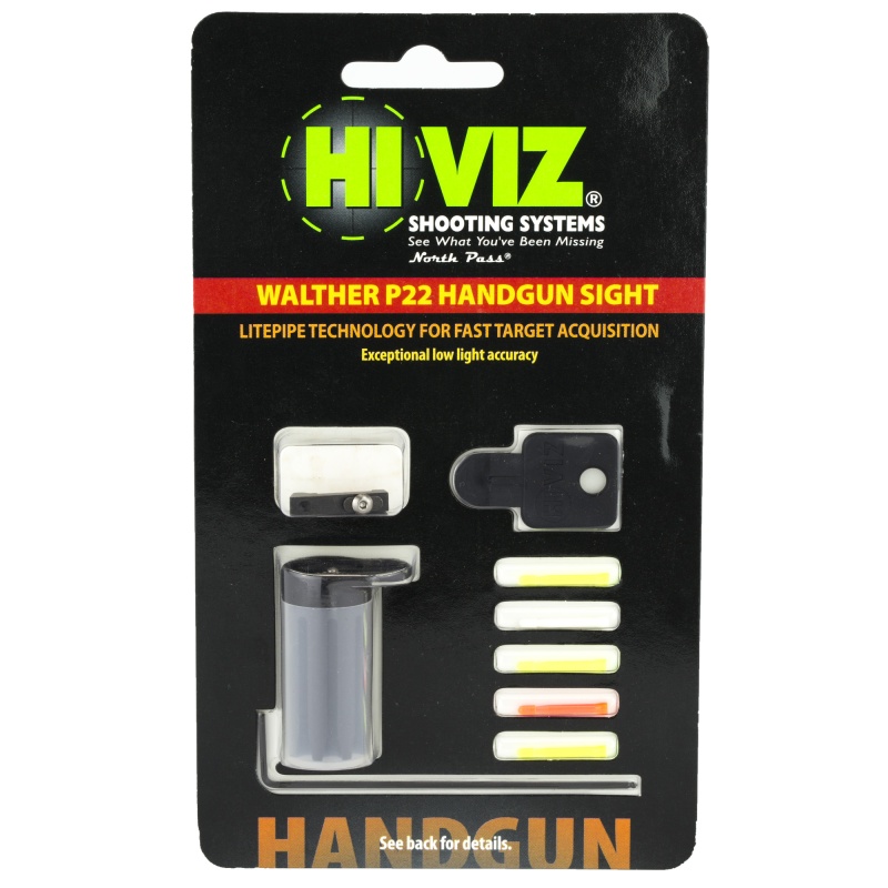 Hi-Viz, Interchangeable Sight, Fits Walther P22, Front Only