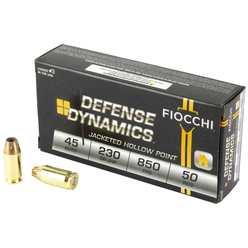 Fiocchi Ammunition, Fiocchi Centerfire Pistol, 45 Acp, 230Gr, Jacketed Hollow Point, 50 Round Box