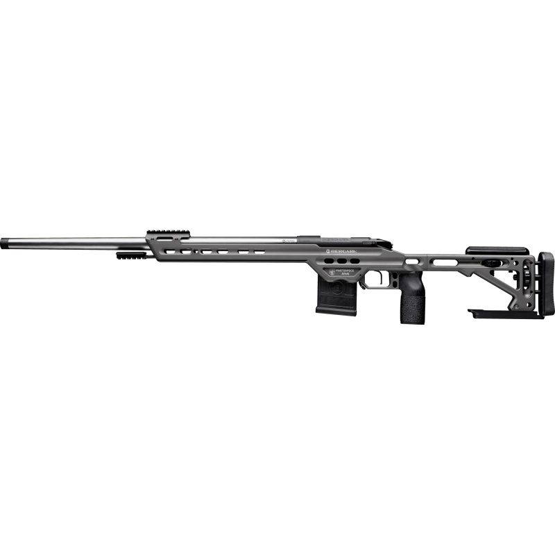 Bergara, Premier Series, Competition, Bolt Action Rifle, 6Mm Gt, 26" Barrel, Threaded 5/8X24, Cerakote Finish, Tungsten, Masterpiece Arms Ba Comp Chassis, Triggertech Trigger, Right Hand, 10 Rounds, 1 Aics Style Magazine