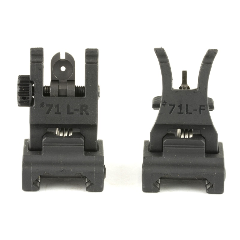 A.R.M.S., Inc., Sight, Fits Picatinny, Polymer Front And Rear Folding, Black