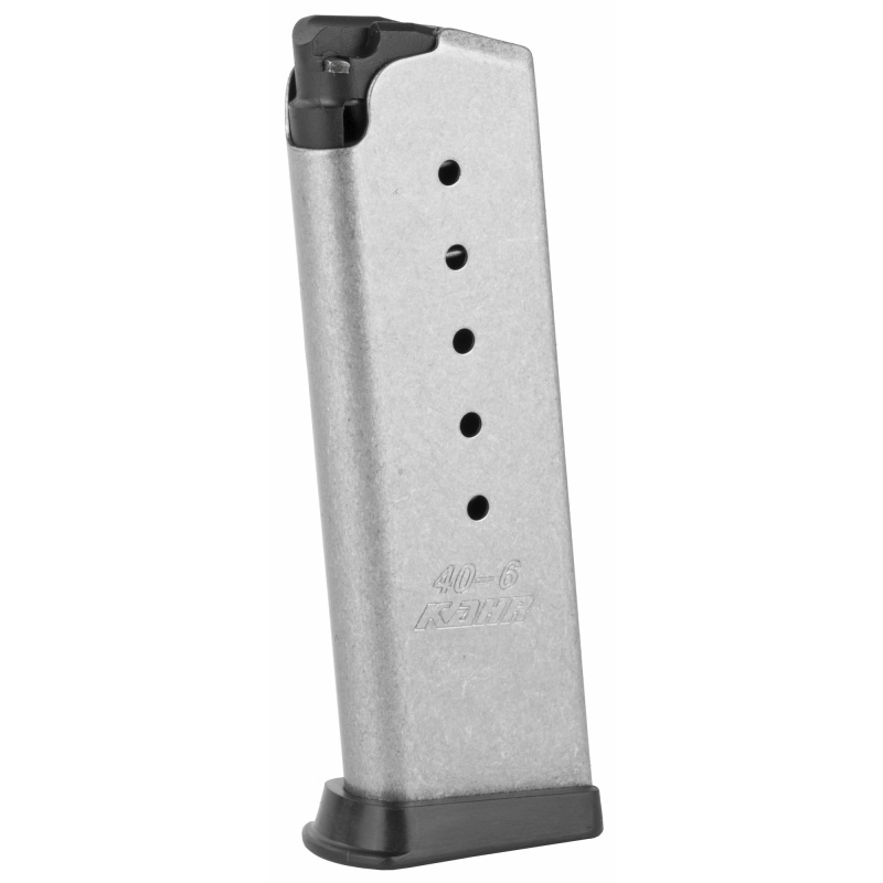 Kahr Arms, Magazine, 40 S&W, Fits K40, (Fits All Kahr .40 S&W Models Except T40, Ct40 & Tp40), 6 Rounds, Stainless