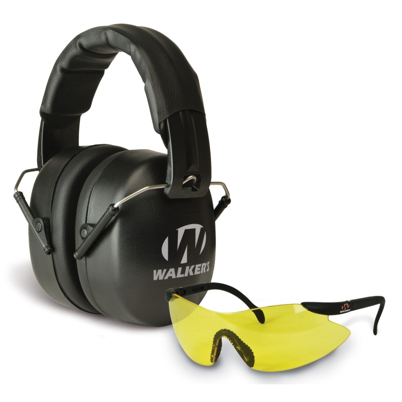 Walker's Folding Padded Headband Earmuff Set