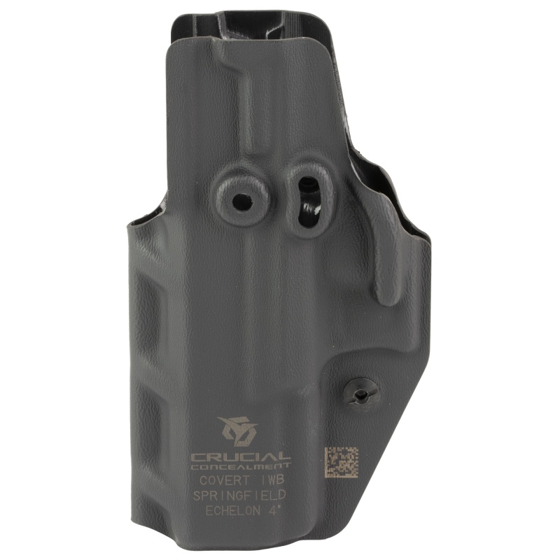Crucial Concealment, Covert Iwb, Holster, Ambidextrous, Kydex, Black, Fits Springfield Echelon 4.0c