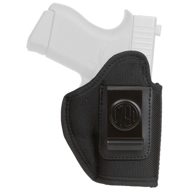 1791 Gunleather, Premium Nylon, Inside Waistband Holster, Size 3, Matte Finish, Nylon Construction, Black, Right Hand
