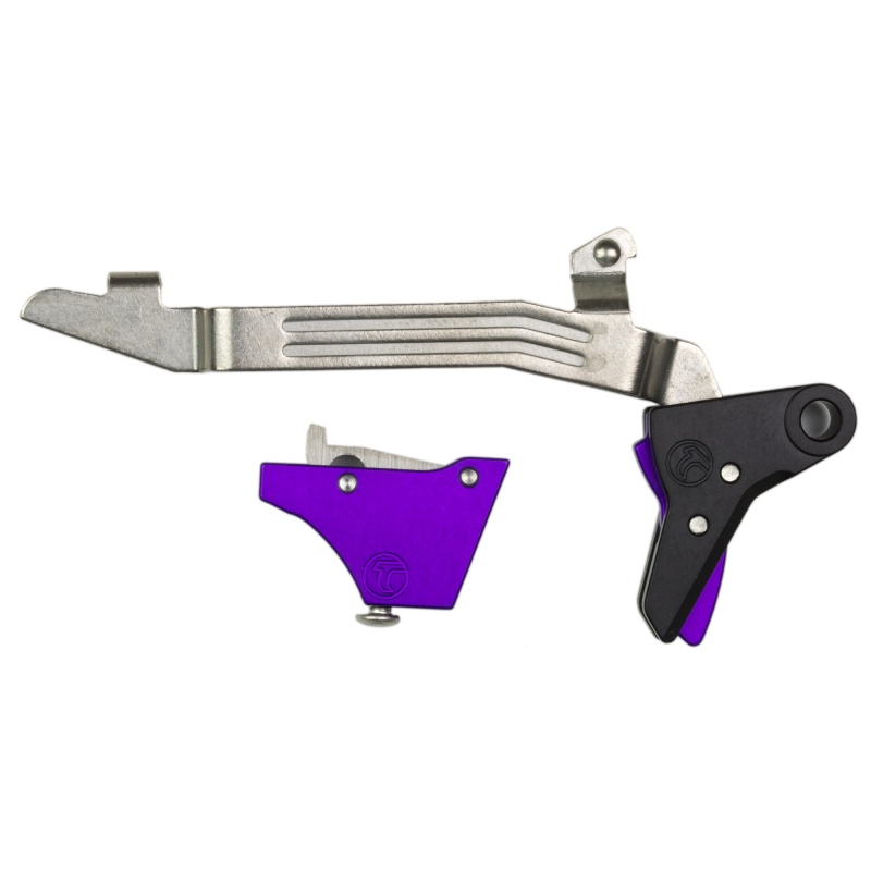 Timney Triggers, Timney Triggers, Alpha Competition Trigger, Anodized Finish, Purple, Fits Glock Gen 3 & Gen 4 - G17, G19, G22, G23, G34