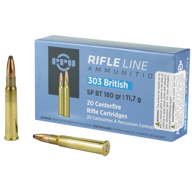 Prvi Partizan, Rifle, 303 British, 180 Grain, Soft Point, 20 Round Box