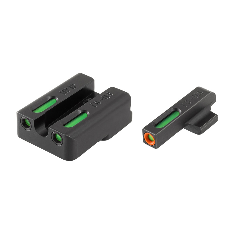 Truglo, Brite-Site Tfx Pro, Sight, Fits Vp9,Vp40,P30,P30sk,P30l,45 & 45Tactical (Including Compact), Tritium/Fiber-Optic, Day/Night Sight, 24/7 Brightness, Orange Ring On Front Sight