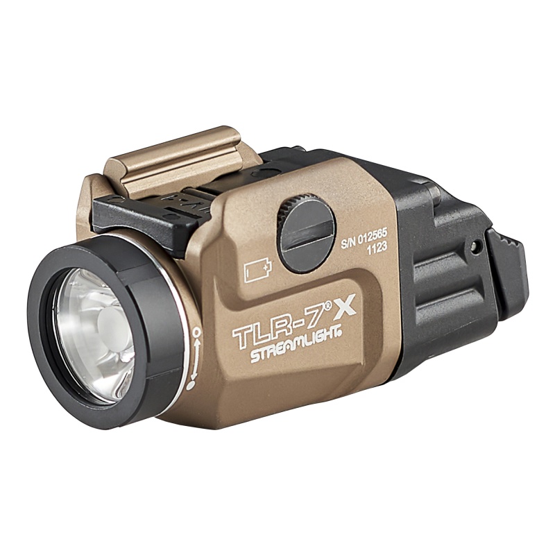 Streamlight, Tlr-7X, 500 Lumens, 1.5 Hour Runtime, Dual Fuel, Matte Finish, Flat Dark Earth, Includes High/ Low Switch, (1) Cr123a Battery