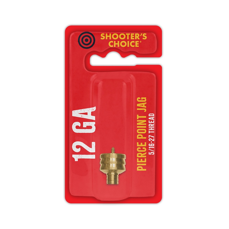 Shooter's Choice, Shooters Choice, Pierce Point Jag, For 12 Gauge, 8-32 Threads, Brass