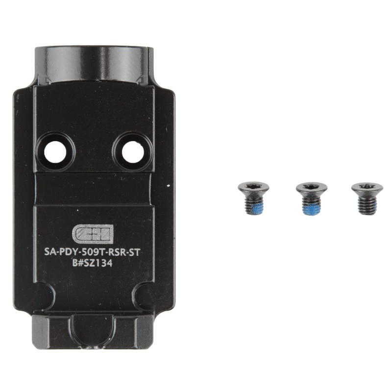 C&H Precision, V4, Optic Mounting Plate, For Prodigy To Holosun 509T, Matte Finish, Black