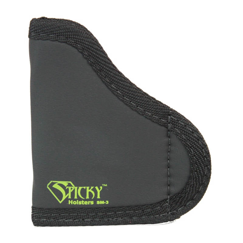 Sticky Holsters, Pocket Holster, Ambidextrous, Fits Pocket .380S-Small Handguns With Lasers, Automatics Up To 2.75" Barrel, Ruger Lcp, Remington Rm380, Db380/9, S&W Bodyguard 380, Taurus 738 Tcp 380, Sig P238, Black Finish