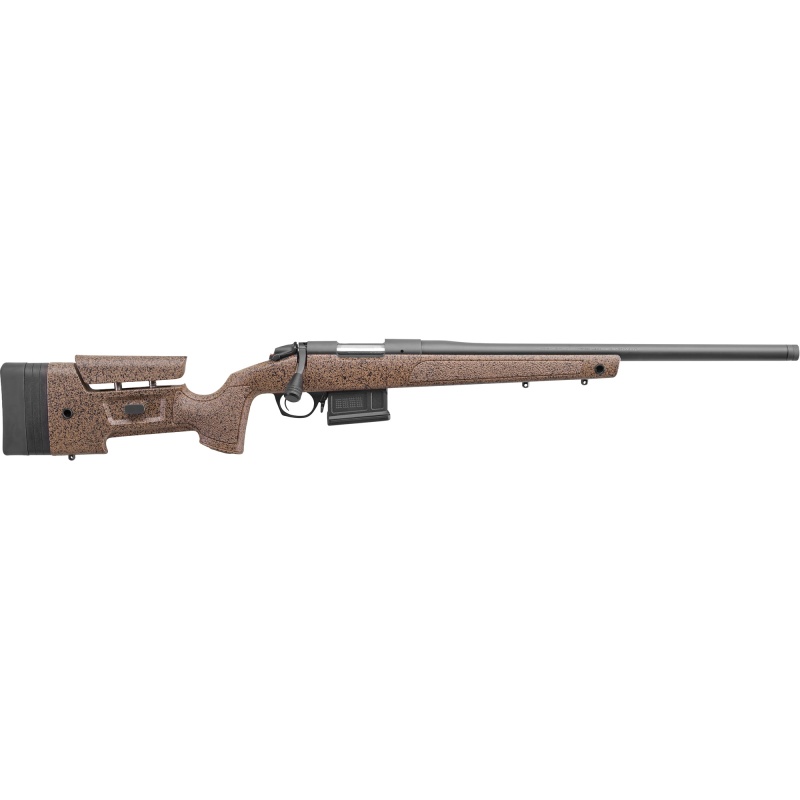 Bergara, B-14 Series, Hmr, Bolt Action Rifle, 450 Bushmaster, 20" Barrel, Threaded 5/8X24, Cerakote Finish, Graphite Black, Molded Hmr Stock W/ Mini-Chassis, 5 Rounds, 1 Aics Pattern Magazine, Right Hand