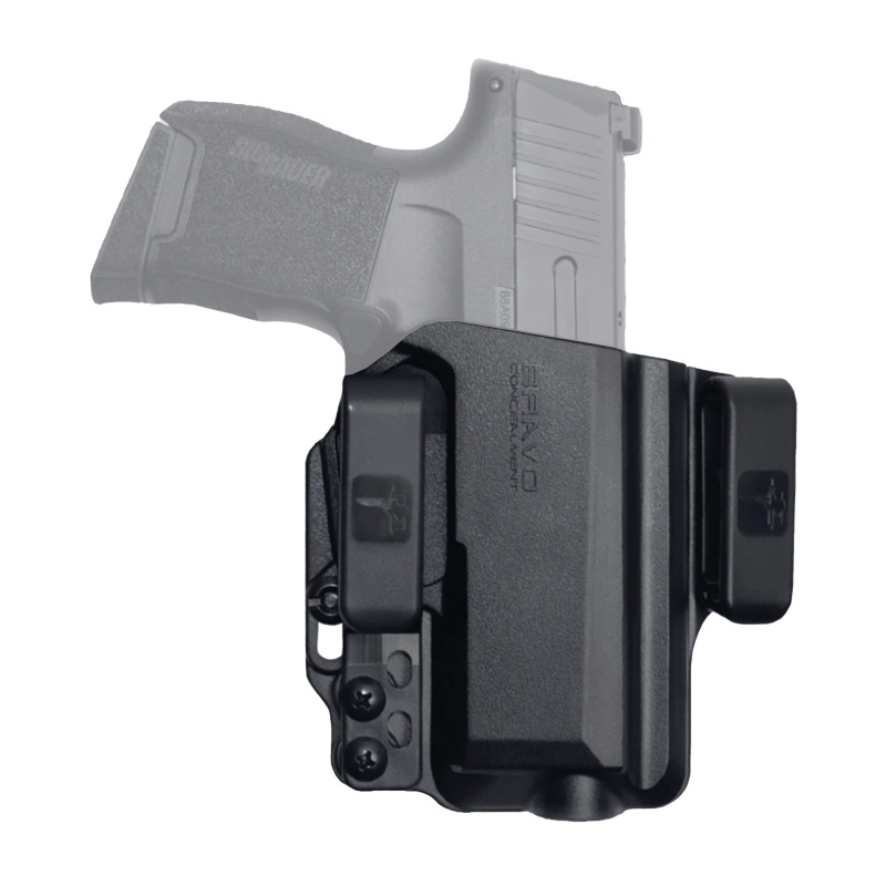 Bravo Concealment, Torsion, Iwb Concealment Holster, Waistband Clips, Fits Sig P365, Right Hand, Black, Polymer