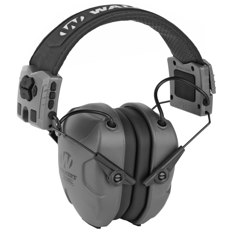 Walker's, Xcel 500Bt Digital Electronic Earmuff, Gray, Bluetooth