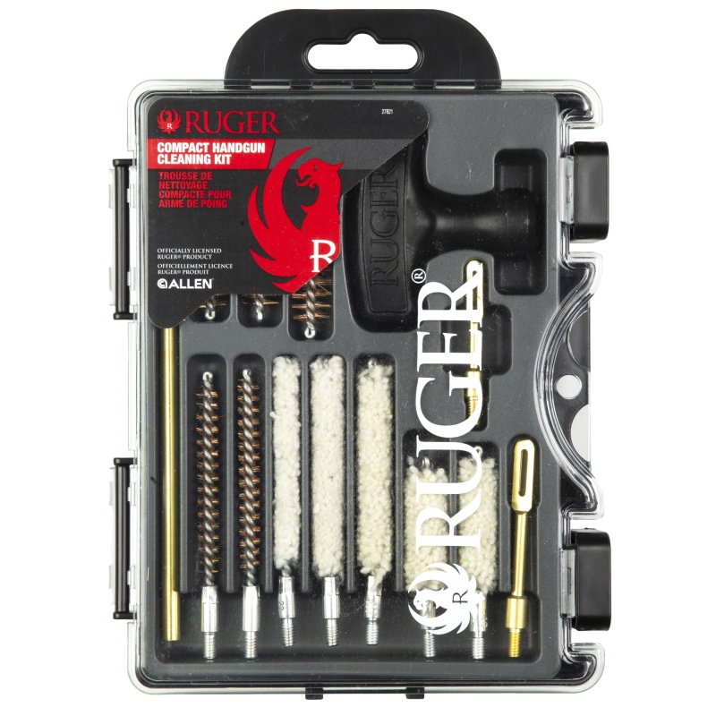 Allen Company, Ruger Compact Handgun Cleaning Kit, 14 Piece, 38 Special-45 Acp, Molded Case