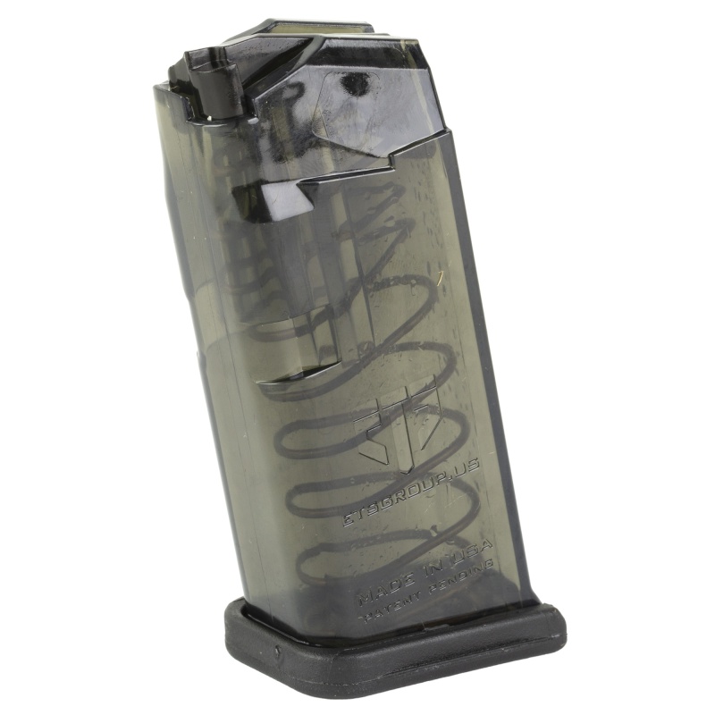 Elite Tactical Systems Group, Magazine, 9Mm, 10 Rounds, Fits Glock 26, Carbon Smoke