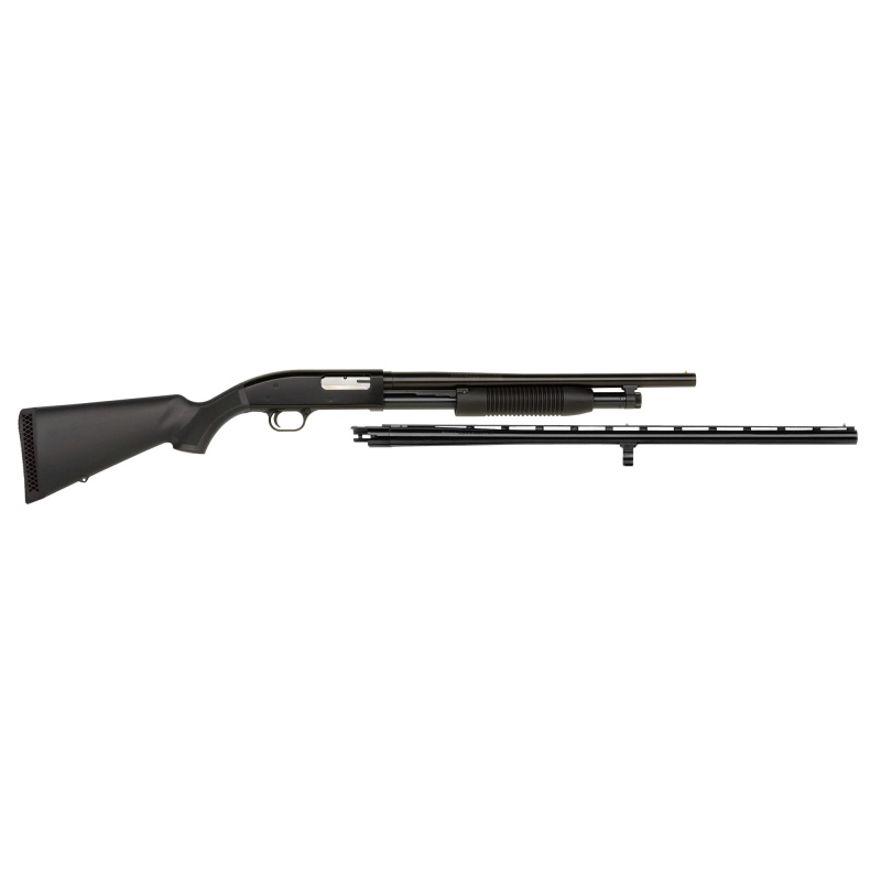 Mossberg, Model 88, Pump Action, 12 Gauge, 3" Chamber, 28" Modified Field & 18.5" Cylinder Security Barrel, Black Synthetic Stock, 5 Rounds