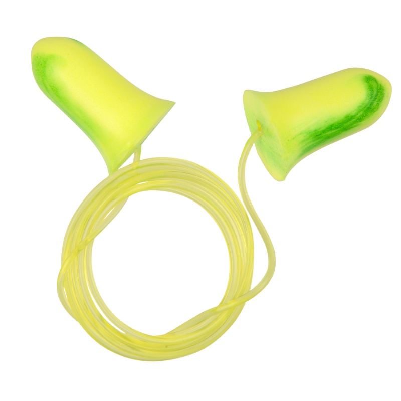 Allen Company ULTRX Tethered Tapered Foam Plugs, NRR 32 dB, Yellow, 5 Pairs