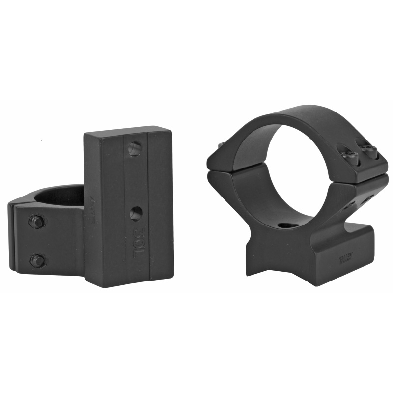 Talley Manufacturing, Light Weight Ring/Base Combo, 1" Low, Black Finish, Alloy, Fits Savage Round Receiver W/ Accutrigger, A17, A22, Remington 783, Ruger American Short Action, Stiller Predator, Stevens 200, Thompson Center Venture, Compass