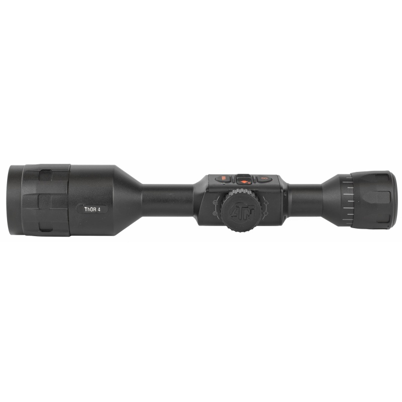 Atn, Thor 4 384, Thermal Rifle Scope, 4.5-18X50mm, 30Mm Main Body Tube, 384X288 Sensor Resolution, 7 Different Reticles In Red/Green/Blue/White/Black, Full Hd Video Record, Wifi, Gps, Smooth Zoom And Smartphone With Ios Or Android, Matte Finish, Black